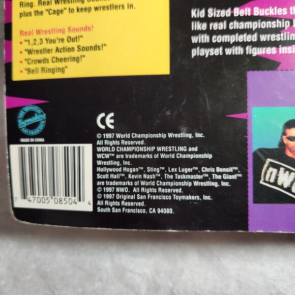 WCW Scott Hall NWO 8.25" Pulsating Wrestling Figure Toymakers 1997 Sealed - Picture 4 of 7